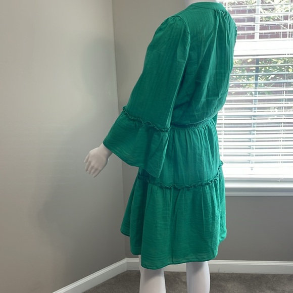 Draper James Avery Shirtdress in Mint Green Dobby Stripe, Medium - Picture 11 of 16